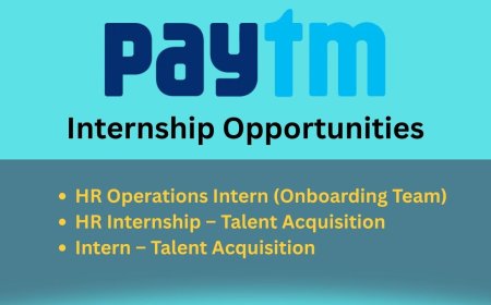 Paytm in Noida Invites Applications for (3) HR Vacant Internship Positions