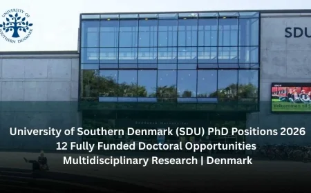 University Of South Denmark (SDU) Invites Applications for 12 PhD Positions In Denmark