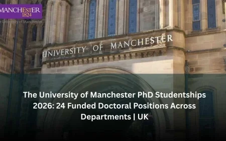 The University of Manchester Invites Applications For 24 PhD Studentships Across Multiple Departments