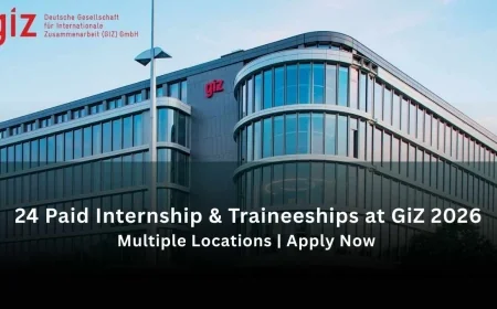 24 Paid Internship & Traineeships Program at GiZ 2026