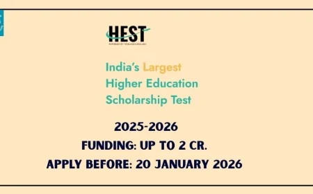 Higher Education Scholarship Test for Indian Students (HEST) 2025