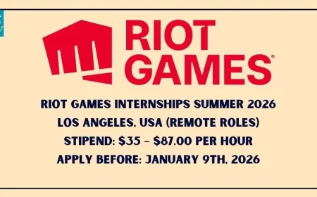 Riot Games Internships Summer 2026: Remote Roles for Teamfight Tactics & AI Research