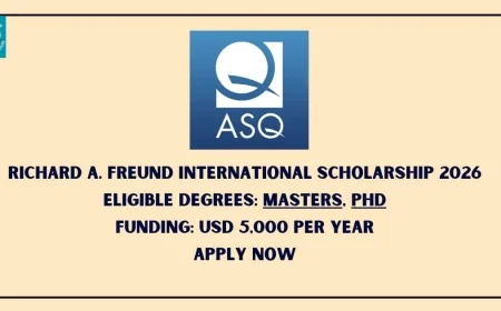 Richard A. Freund International Scholarship 2026 (Funding, USD 5,000 per year) | Apply Before 01 Apr, 2026