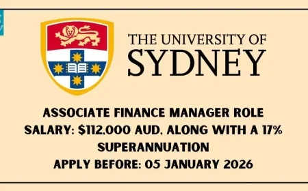 University of Sydney Opens Applications for Associate Finance Manager Role ($112K + 17% Super)