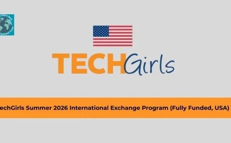 TechGirls Summer 2026 International Exchange Program (Fully Funded, USA)