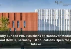 Fully Funded PhD Positions at Hannover Medical School (MHH), Germany – Applications Open for 2026 Intake
