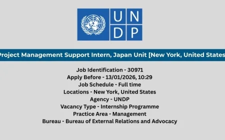 Project Management Support Intern, Japan Unit [New York, United States]