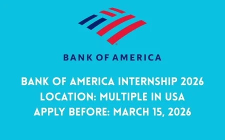 Bank of America Wealth Management  Summer Internship 2026: Eligibility, Selection Process, and Application Details