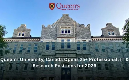 Queen’s University, Canada Opens 25+ Professional, IT & Research Positions for 2026