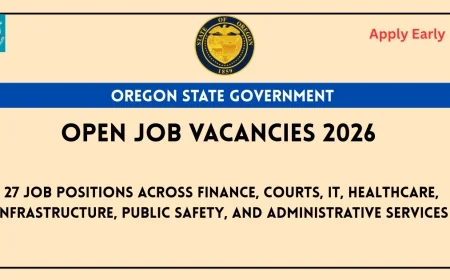 Oregon State Government Announces 27 Job Openings Across Administration, IT, Healthcare & Public Services