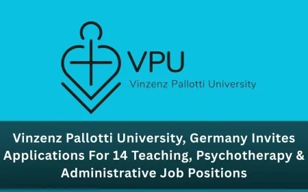 Vinzenz Pallotti University, Germany Invites Applications For 14 Teaching, Psychotherapy & Administrative Job Positions