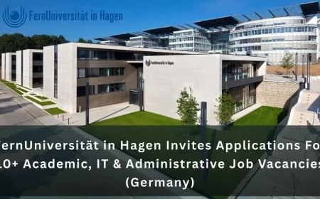 FernUniversität in Hagen Invites Applications For 10+ Academic, IT & Administrative Job Vacancies (Germany)