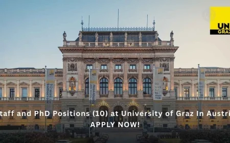 Staff and PhD Positions (10) at University of Graz In Austria