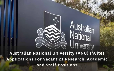 Australian National University (ANU) Invites Applications For Vacant 21 Research, Academic and Staff Positions