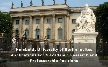Humboldt University of Berlin Invites Applications For 4 Academic Research and Professorship Positions