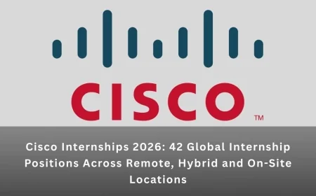 Cisco Internships 2026: 42 Global Internship Positions Across Remote, Hybrid and On-Site Locations