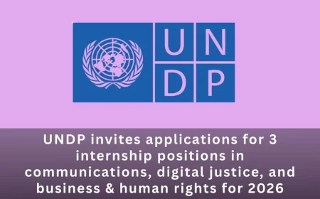 (United Nations (UNDP) Invites Applications for 3 Paid Internship Positions in Bangkok, Thailand
