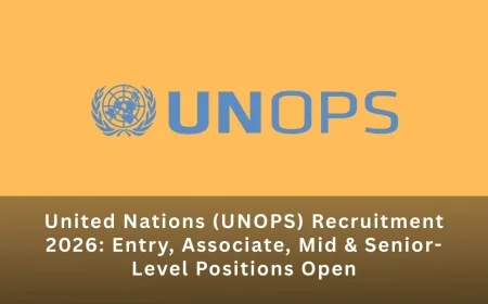 United Nations (UNOPS) Recruitment 2026 : Entry, Associate, Mid & Senior-Level Positions Open