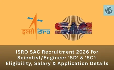 ISRO SAC Recruitment 2026 for Scientist/Engineer 'SD' & 'SC': Eligibility, Salary & Application Details