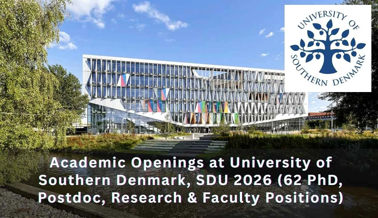 Academic Openings at University of Southern Denmark, SDU 2026 (62 PhD, Postdoc, Research & Faculty Positions)