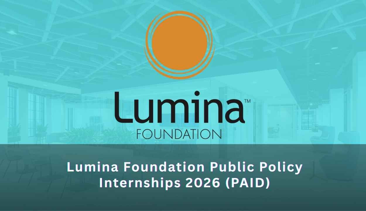 Lumina Foundation Public Policy Internships 2026 (PAID)