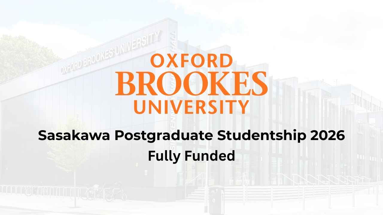 Fully Funded Sasakawa Postgraduate Studentship 2026 at Oxford Brookes University: £15,000 per Year for MPhil/PhD in Japanese Studies
