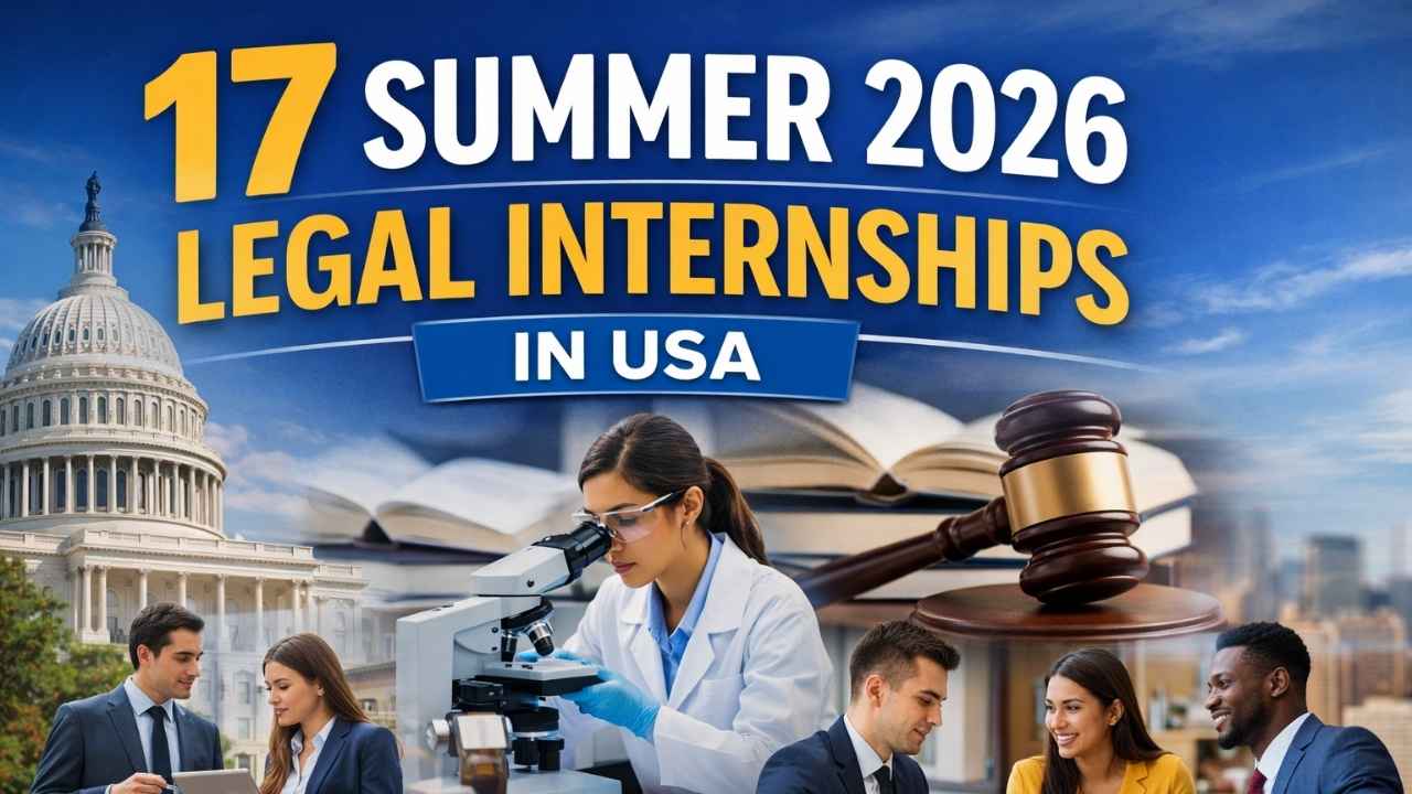 17 Summer 2026 Internships in USA: Paid Legal, Government & Corporate Opportunities Now Open (February 2026)