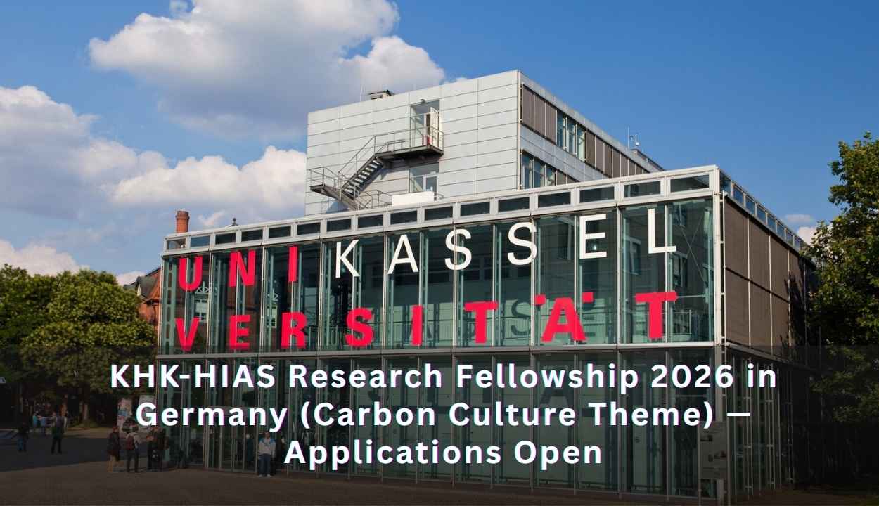KHK-HIAS Research Fellowship 2026 in Germany (Carbon Culture Theme) — Applications Open